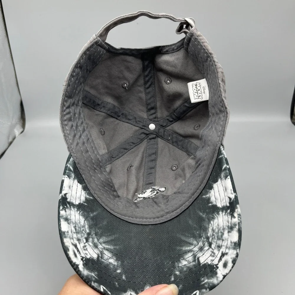 Disney‎ Mickey Mouse Gray Baseball Cap Hat Tie Dye Bill Adjustable
